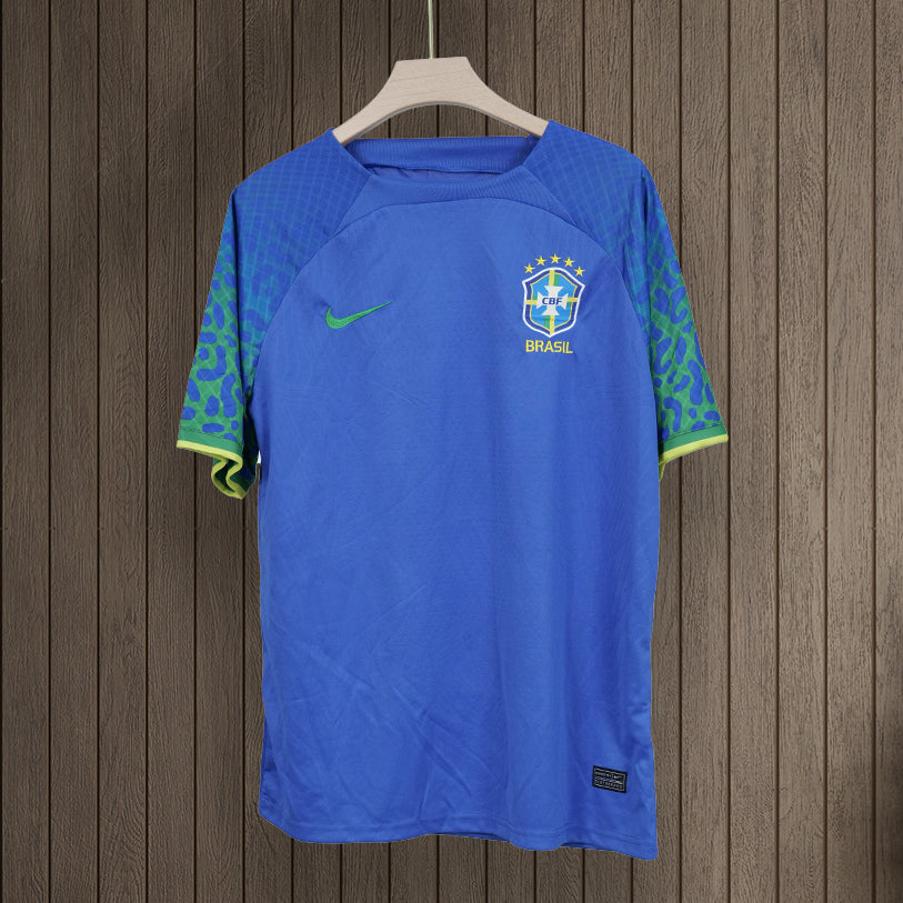 Brazil World Cup 2022 Away Blue Kit [Fan Version Quality,WC Kit Clearance Sale]